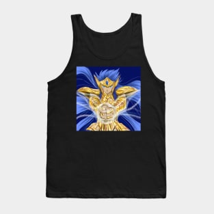 camus the aquarius cloth saint in saint seiya anime ecopop golden art Tank Top